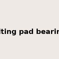 tilting pad bearing是什么意思