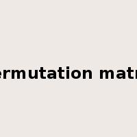permutation matrix是什么意思