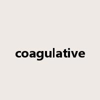 coagulative是什么意思