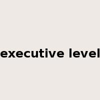 executive level是什么意思