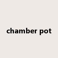 chamber pot是什么意思