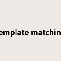 template matching是什么意思