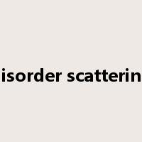 disorder scattering是什么意思