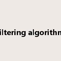 filtering algorithm是什么意思