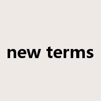 new terms是什么意思