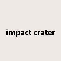 impact crater是什么意思