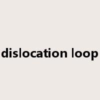 dislocation loop是什么意思