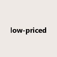 low-priced是什么意思