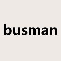 busman是什么意思