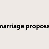 marriage proposal是什么意思