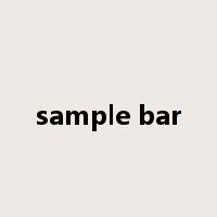 sample bar是什么意思