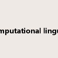 Computational linguist是什么意思