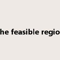 The feasible region是什么意思