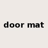 door mat是什么意思