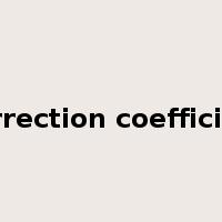 Correction coefficient是什么意思