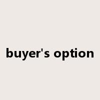 buyer's option是什么意思