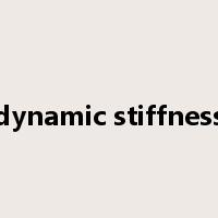 dynamic stiffness是什么意思