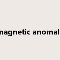 magnetic anomaly是什么意思