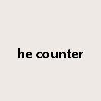 he counter是什么意思