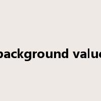 background value是什么意思