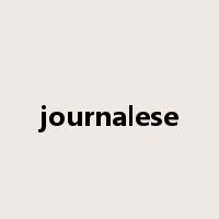 journalese是什么意思