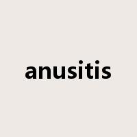 anusitis是什么意思
