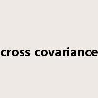 cross covariance是什么意思