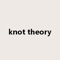 knot theory是什么意思