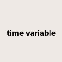 time variable是什么意思
