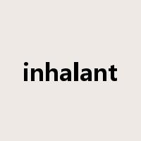 inhalant是什么意思