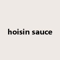 hoisin sauce是什么意思