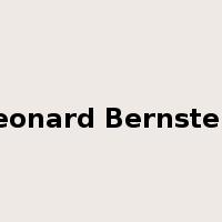 Leonard Bernstein是什么意思