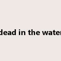 dead in the water是什么意思