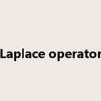 Laplace operator是什么意思