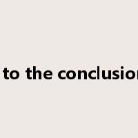 come to the conclusion that是什么意思