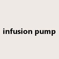 infusion pump是什么意思