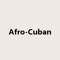 Afro-Cuban是什么意思