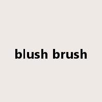blush brush是什么意思
