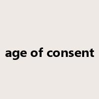 age of consent是什么意思