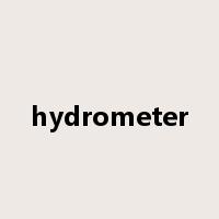 hydrometer是什么意思