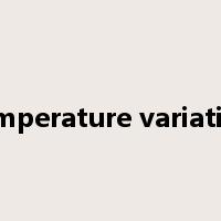 temperature variation是什么意思