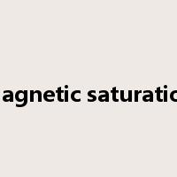 magnetic saturation是什么意思