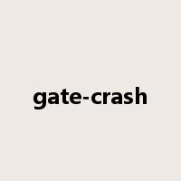 gate-crash是什么意思