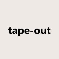 tape-out是什么意思