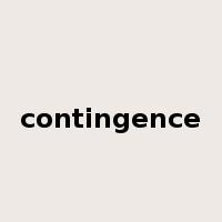 contingence是什么意思