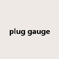 plug gauge是什么意思