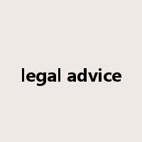 legal advice是什么意思