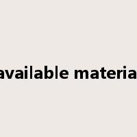 available material是什么意思
