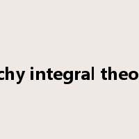 cauchy integral theorem是什么意思