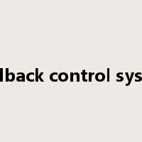 feedback control system是什么意思